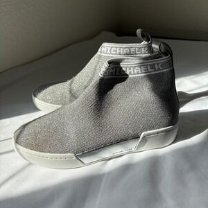 MICHAEL KORS GROVER Slip-On Sneakers Metallic size: 5 Worn once!‎